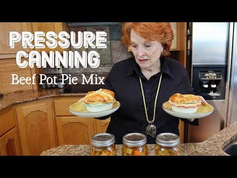 Pressure Canning Beef Pot Pie Mix