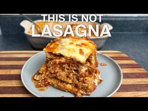 Not Lasagna (low carb) - You Suck at Cooking (episode 177)
