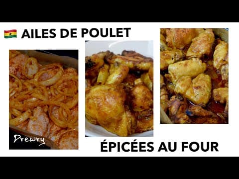 Cuisse de poulet et ailes de poulet épicé au four façon africaine