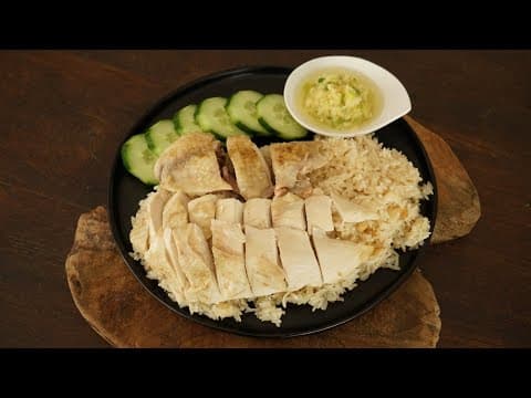 Hainanese Chicken Rice - Delicious Singaporean main course with medium difficulty. Perfect recipe converted from YouTube video to PDF format.