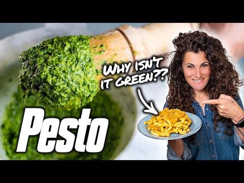 Three Traditional Italian Pestos: Agliata (Bread & Garlic), Pesto alla Siciliana, and Pesto alla Genovese