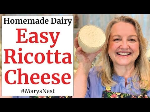 How to Make Homemade Ricotta Cheese - The Easy Way!