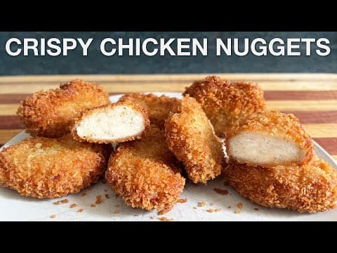 Crispy Homemade Chicken Nuggets - Delicious American snack with easy difficulty. Perfect recipe converted from YouTube video to PDF format.