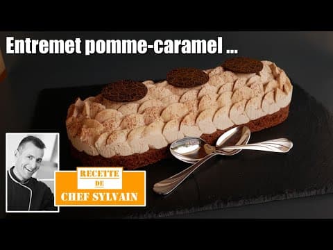Caramel Apple and Praline Entremet - Delicious French dessert with hard difficulty. Perfect recipe converted from YouTube video to PDF format.