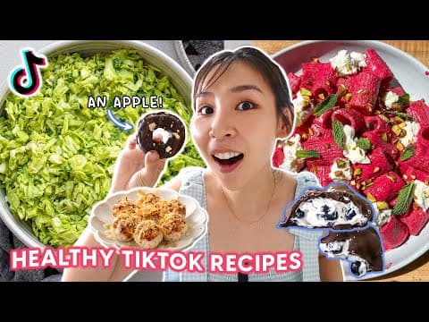 I Tried Viral Healthy TikTok Recipes 🥗 *actually impressed*