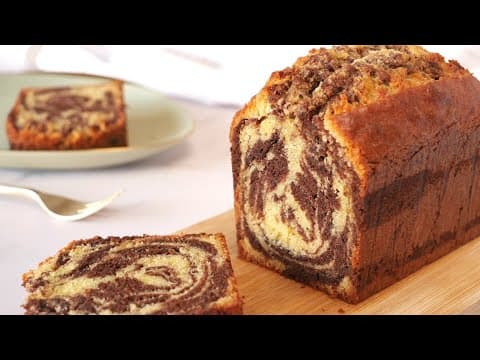 Vanilla‑Chocolate Marble Cake - Delicious French dessert with medium difficulty. Perfect recipe converted from YouTube video to PDF format.