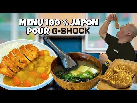 Japanese Menu: Miso Soup, Curry Chicken Katsu and Azuki Bean Taiyaki