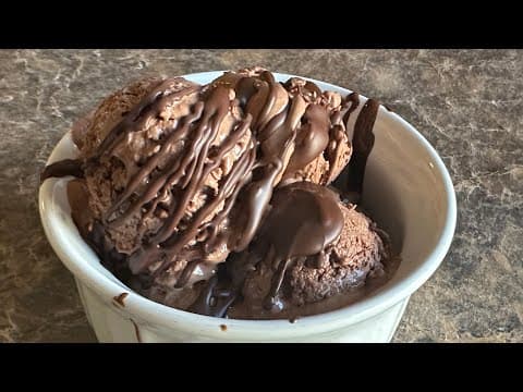 Creamy 3 ingredient Chocolate Cottage Cheese Ice Cream. Low Carb