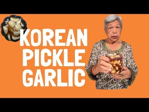 Korean Pickled Garlic 🧄