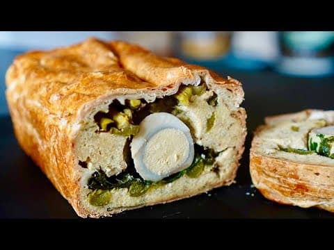 Pâté feuilleté de Pâques végétarien