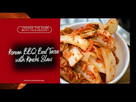 Korean BBQ Beef Tacos with Kimchi Slaw - Easy & Delicious Fusion Recipe! 🌮🔥