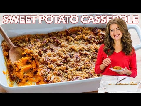 Sweet Potato Casserole with Pecan Topping
