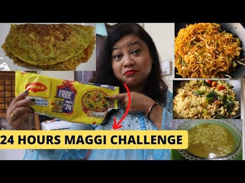 I Only Ate MAGGI For 24 Hours Challenge