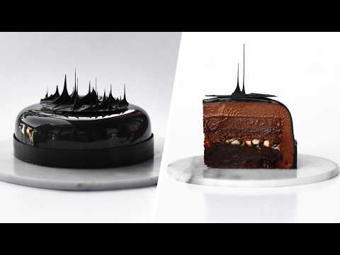 Tutorial: Triple Chocolate Entremet Cake │ Mirror Glaze, Ganache, Mousse, Chocolate Spire