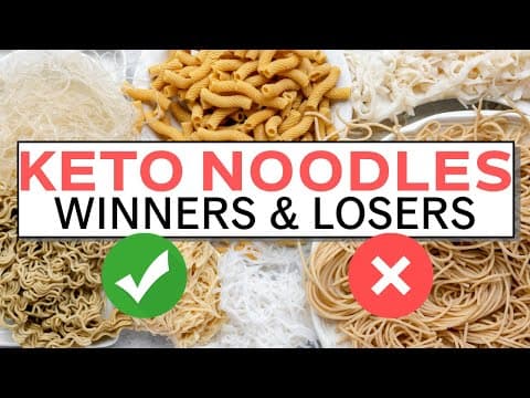Testing 7 KETO NOODLE Brands against Sauces