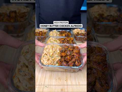 High-Protein Honey Butter Chicken Alfredo Pasta