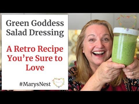 Green Goddess Salad Dressing Recipe Using Simple Ingredients