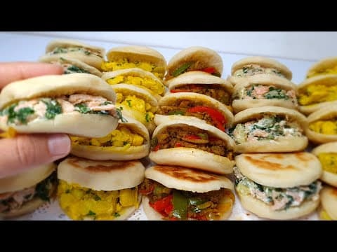 Mini Batbouts with Magic Dough and Three Fillings