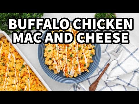 Easy Buffalo Chicken Mac & Cheese Recipe!