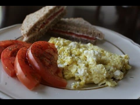 Scrambled Eggs with Feta