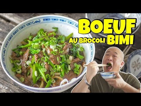 Brocoli Bimmy sauté au bœuf - Delicious Chinoise main course with easy difficulty. Perfect recipe converted from YouTube video to PDF format.