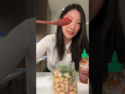 making the viral pickled garlic snack