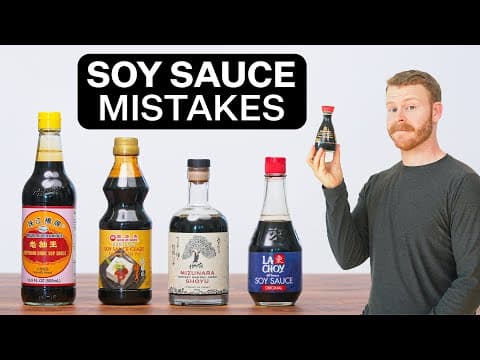 3 Mistakes Most People make when using Soy Sauce.