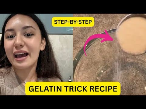 GELATIN TRICK (THE JELLO DIET!) – NATURAL WELLNESS ROUTINE – GELATIN RECIPE