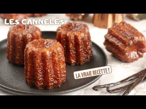 Canelés de Bordeaux - Delicious Française dessert with medium difficulty. Perfect recipe converted from YouTube video to PDF format.