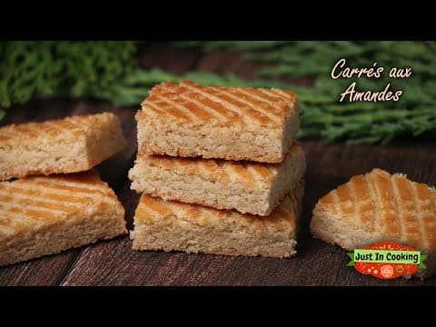 Christmas Biscuit – Small Almond Squares - Delicious French dessert with easy difficulty. Perfect recipe converted from YouTube video to PDF format.
