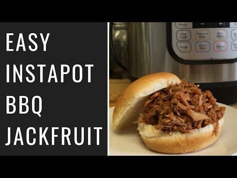 Easy InstantPot BBQ Jackfruit (Vegan, Oil Free)