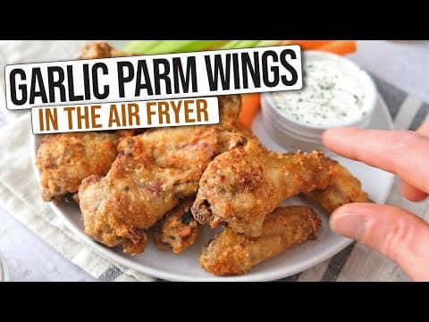Air Fryer Garlic Parmesan Chicken Wings [Homemade]