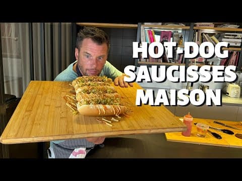 Homemade hot‑dog with poultry sausage and homemade ketchup - Delicious American snack with medium difficulty. Perfect recipe converted from YouTube video to PDF format.