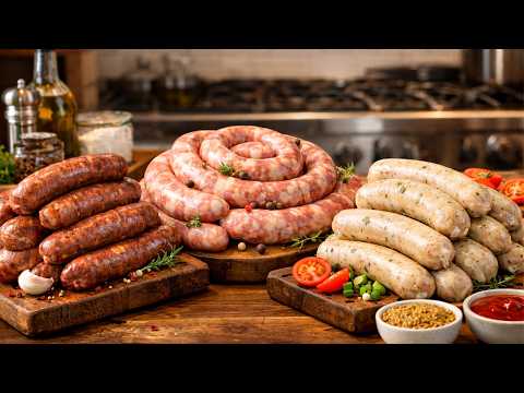 How To Make Sausage - American recipe that serves 6 people. A easy difficulty cooking recipe converted from YouTube video with complete ingredients and step-by-step instructions.