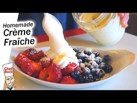 Best Crème Fraîche Recipe - Homemade Dessert Topping
