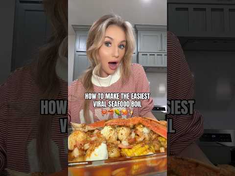 how to make the EASIEST/YUMMIEST seafood boil🦀🦐🌽🥵✨