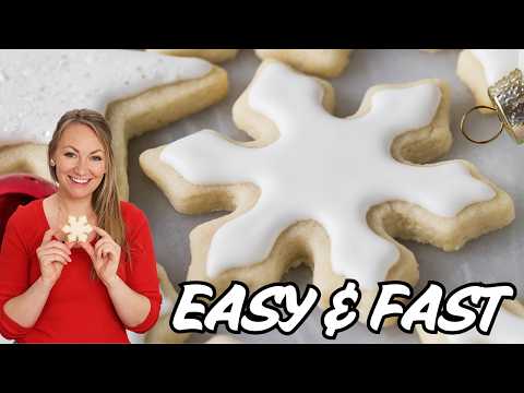 No-Chill Sugar Cookies with Easy Sugar Cookie Icing