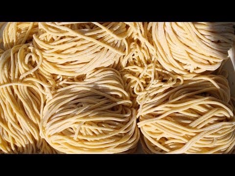 Homemade Fresh Egg Noodles - Delicious Chinese main course with medium difficulty. Perfect recipe converted from YouTube video to PDF format.