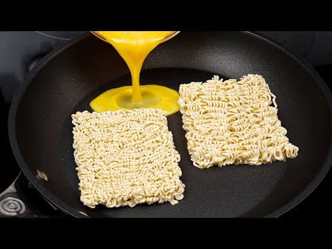 Just pour eggs over ramen and the result will be amazing! Easy, quick and very delicious!