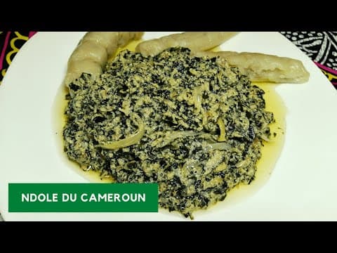 Ndolé camerounais (ragoût d'arachides et feuilles amères)