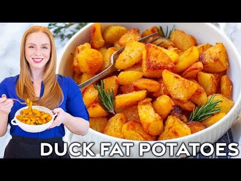 Easy Roasted Duck Fat Potatoes - The BEST Potato Recipe!