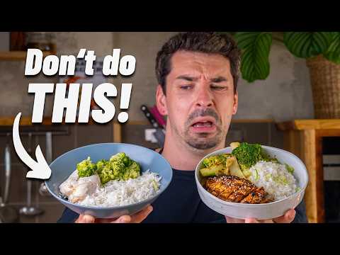 Hähnchen mit Brokkoli und Kokosreis