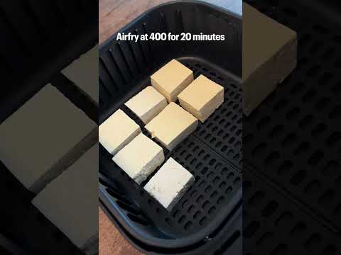 day 7 of 20 minute recipes - Air Fryer Crispy Garlic Tofu