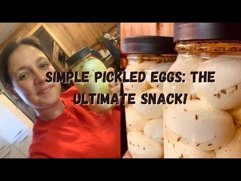 Simple Pickled Eggs- Using ingredients you already have in your cabinet!