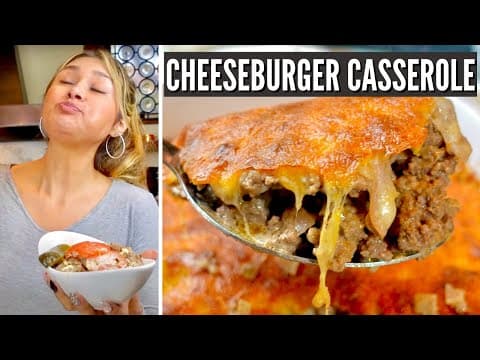 EASY KETO CHEESEBURGER CASSEROLE! How to Make The BEST Keto Casserole Recipe! ONLY 3 NET CARBS!