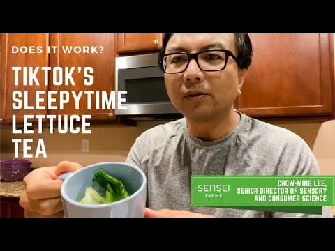 Sleepytime Lettuce Tea Experiment with Sensei Farms