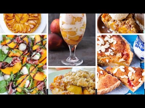 Peach and mozzarella salad