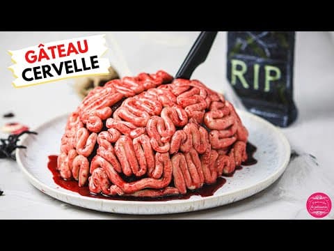 Halloween Brain Cake (Red Velvet) - Delicious French dessert with medium difficulty. Perfect recipe converted from YouTube video to PDF format.