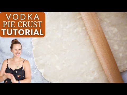 VODKA PIE CRUST TUTORIAL: A foolproof all butter pie crust recipe using vodka!