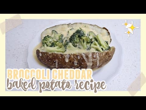 EASY Broccoli Cheddar Baked Potato Recipe